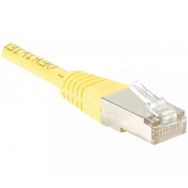 EXERTIS CONNECT Cat6 F/UTP patchkabel, geel, 2,0 m, slim bend relief 842201