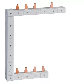 HAGER KCF963L verticale linker fase-rail, 2-rijig, 63 A, 12 modules, pin-type