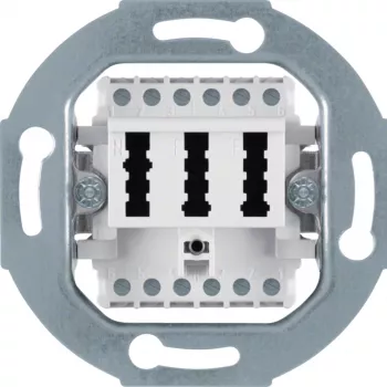 HAGER WDF4011WG TAE-aansluitdoos 2 x 6/6NFF polarwit mat