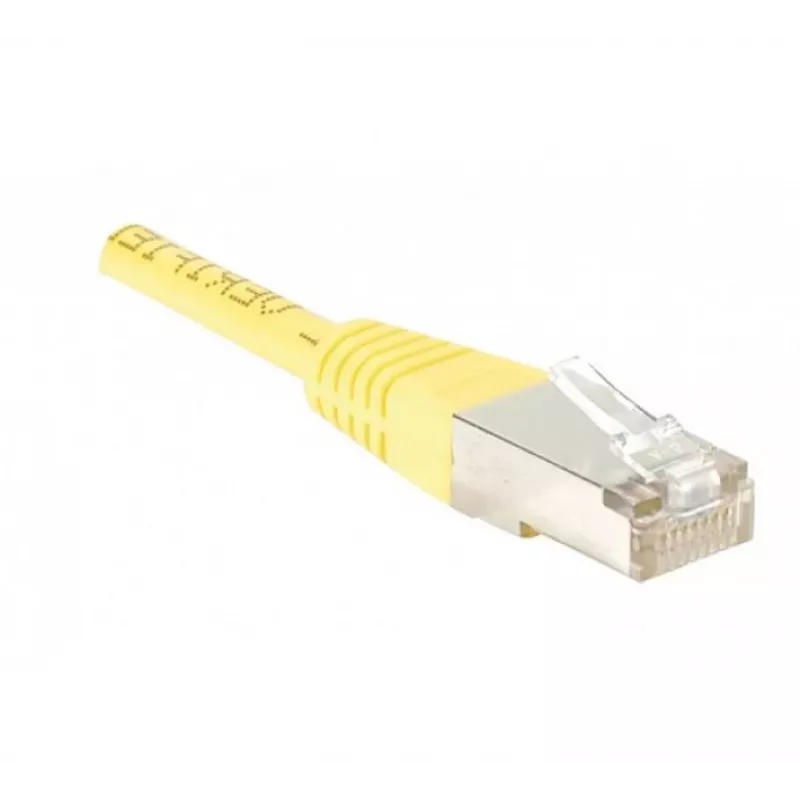 EXERTIS CONNECT Cat5e F/UTP patchkabel, RJ45, geel, 3,0 m 847031