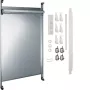 HAGER UF22NW universZ multimedia-compleetpaneel, 2-veld, 900mm, zonder patch-modules
