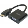 Exertis Connect 051248 VGA-naar-HDMI-adapterkabel 0,15 m zwart