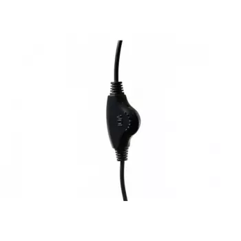 Exertis Connect on-ear bekabelde headset met beugelmicrofoon - zwart 059222