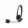 Exertis Connect on-ear bekabelde headset met beugelmicrofoon - zwart 059222
