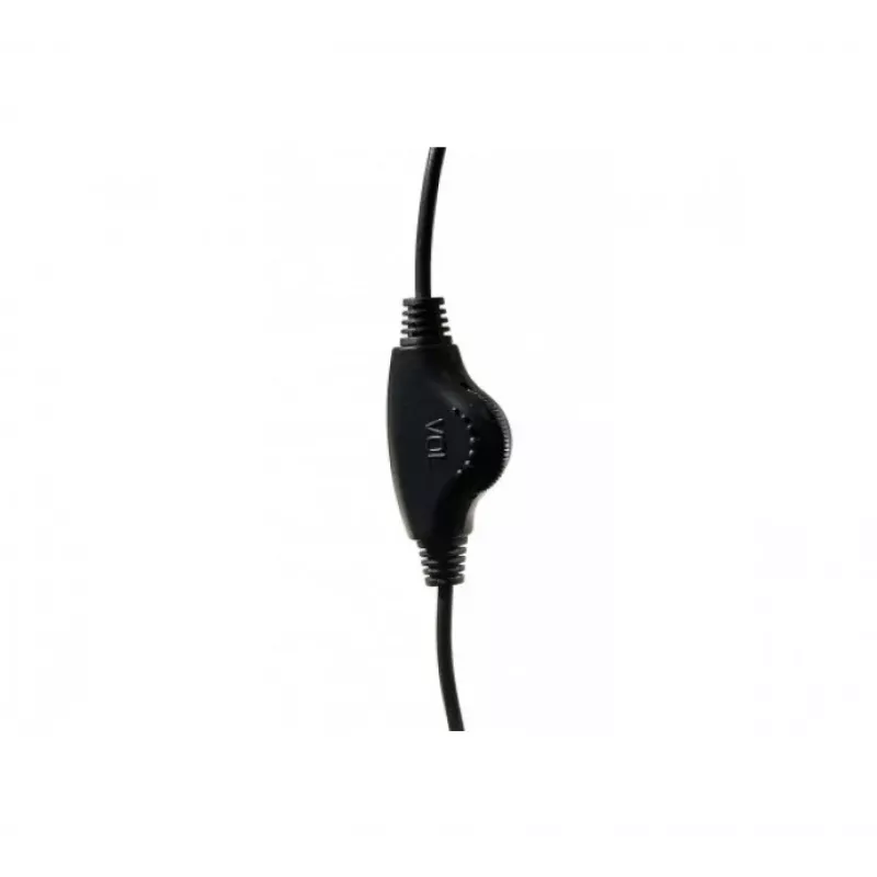 Exertis Connect on-ear bekabelde headset met beugelmicrofoon - zwart 059222