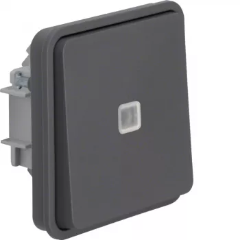 HAGER WNA003 wisselschakelaar met wip W.1, 1-polig, 10 AX, 250 V AC, polarwit