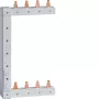 HAGER KCF663S verticale fasenrail, 3-polig, 63 A, 400 V, 10 mm², links/rechts