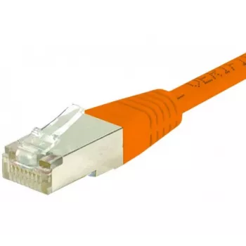 EXERTIS CONNECT Cat.6 F/UTP patchkabel, RJ45, oranje, 1 m, slim snagless boot 234110