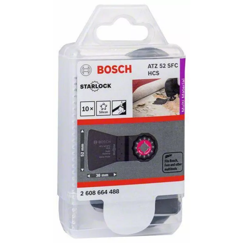 Bosch StarlockPlus HCS schraapblad ATZ 52 SC, 52 mm, 10-pack 2CPX062126R9999