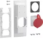 HAGER ZY16CEE 16 A 5-polige CEE-inbouwcontactdoos 400 V IP44 rood