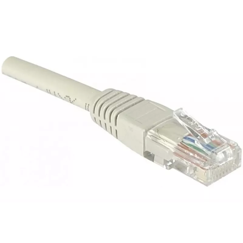 EXERTIS CONNECT Cat6 U/UTP patchkabel, RJ45, grijs, 1,5 m, snagless, koper EXC240960
