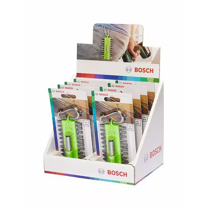BOSCH 21-delige schroefbitset met magnetische snelwisselhouder, S2-staal, 25 mm bits (X-Line Classic)