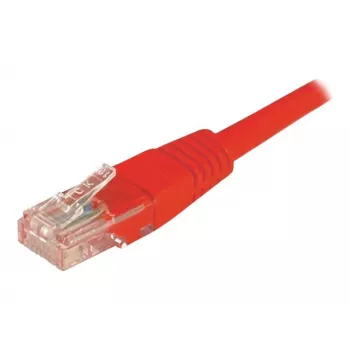 EXERTIS CONNECT Cat6 U/UTP onafgeschermde koper-patchkabel, RJ45, rood, 15 m, vergrendelingsbescherming 243761