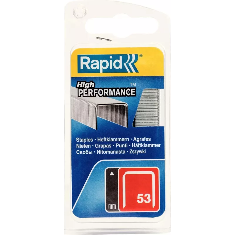 RAPID TOOLS type 53 fijndraadnieten 6 mm verzinkt staal, 1250-pack 40109502