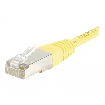 EXERTIS CONNECT Cat.6 F/UTP-patchkabel, 7 m, geel, slanke snagless-boot 245570