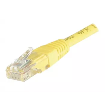 EXERTIS CONNECT Cat6 U/UTP koper-patchkabel, 0,5 m, geel, snagless RJ45 EXC245700
