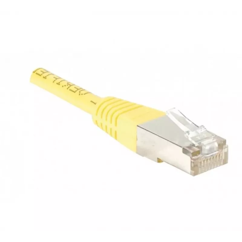 EXERTIS CONNECT Cat.5e F/UTP-patchkabel, geel, 0,5 m, slim bend protection 847161
