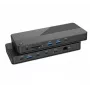 EXERTIS CONNECT KVM-switch met dockingstation, HDMI 4K Ultra HD, LAN, 4-poorts USB-hub, audio, kaartlezer (061110)