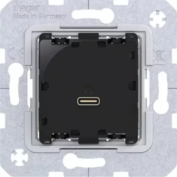 HAGER WAS4154 USB-C Power Delivery laadmodule 65W