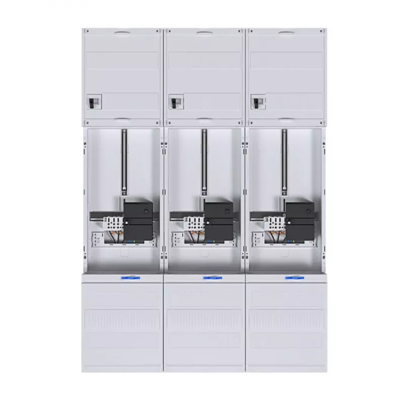 HAGER compleet meterkast 3-punts universeel Hessen 1050mm 3-veld ZL34C4N