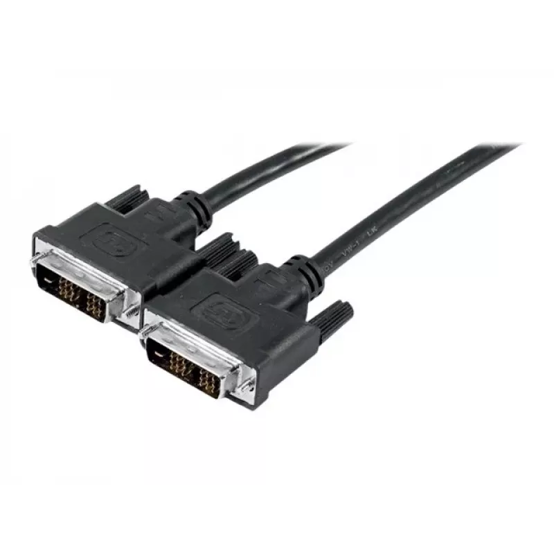 EXERTIS CONNECT DVI-D Single Link monitorkabel, stekker naar stekker, 18+1 pin, 1,0 m, zwart 127471