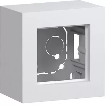 HAGER WAD8110WM opbouwbehuizing, 1-voudig, hoge uitvoering, polarwit