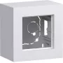 HAGER WAD8110WM opbouwbehuizing, 1-voudig, hoge uitvoering, polarwit