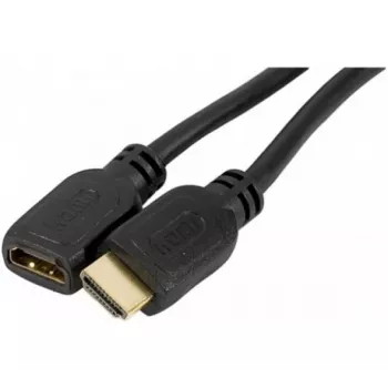 EXERTIS CONNECT High Speed HDMI-verlengkabel, verguld, HDMI Type-A stekker naar bus, 1,0 m 128395