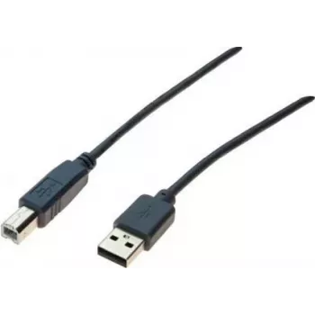 Exertis Connect 532408 USB 2.0-kabel, USB-A naar USB-B, 1,8 m, grijs