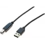 Exertis Connect 532408 USB 2.0-kabel, USB-A naar USB-B, 1,8 m, grijs