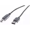Exertis Connect 532408 USB 2.0-kabel, USB-A naar USB-B, 1,8 m, grijs