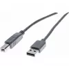 Exertis Connect 532408 USB 2.0-kabel, USB-A naar USB-B, 1,8 m, grijs