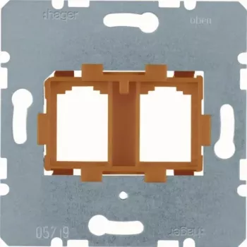HAGER WDF4716P draagplaat oranje Modular Jack montage (WDF4716P)