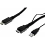Exertis Connect High Speed HDMI-kabel met Ethernet, 4K 60Hz, actieve versterking, 10m, zwart 128944