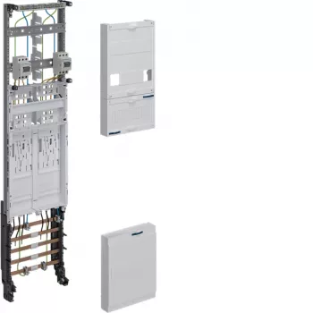 HAGER ZH3EF12T compleet meterveld BKE-I 2 meterplaatsen 10mm² scheidingsfunctie