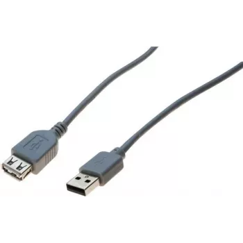 EXERTIS CONNECT USB 2.0-verlengkabel, USB-A stekker naar USB-A bus, 2,0 m, zwart 532508