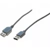 EXERTIS CONNECT USB 2.0-verlengkabel, USB-A stekker naar USB-A bus, 2,0 m, zwart 532508
