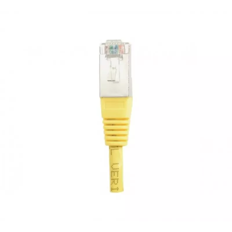 EXERTIS CONNECT Cat.6 F/UTP patchkabel, 1 m, geel, Slim Snagless Boot 842101