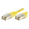 EXERTIS CONNECT Cat.6 F/UTP patchkabel, 1 m, geel, Slim Snagless Boot 842101