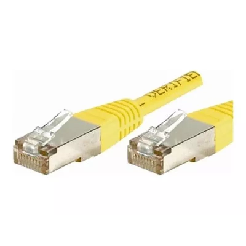 EXERTIS CONNECT Cat.6 F/UTP patchkabel, 1 m, geel, Slim Snagless Boot 842101
