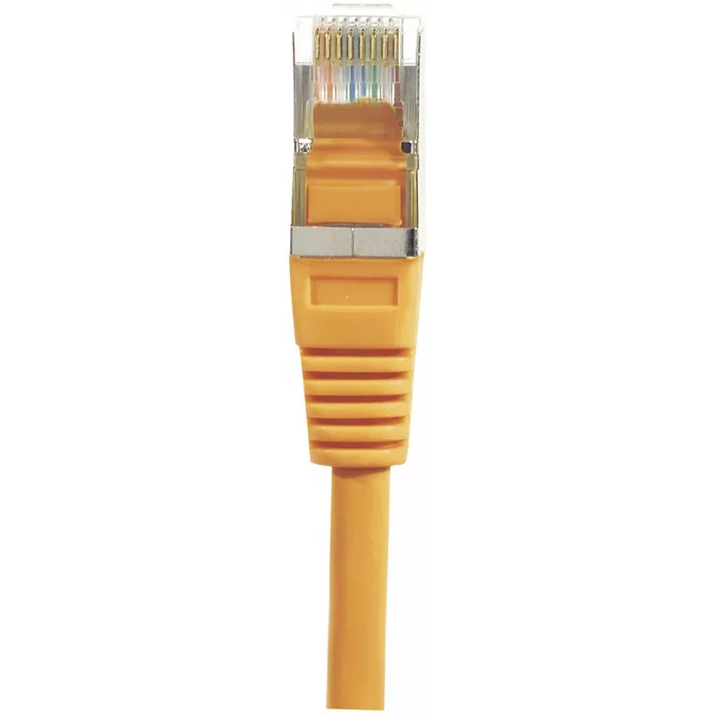 EXERTIS CONNECT Cat6 F/UTP patchkabel, oranje, 3,0 m, Slim Snagless Boot 234130