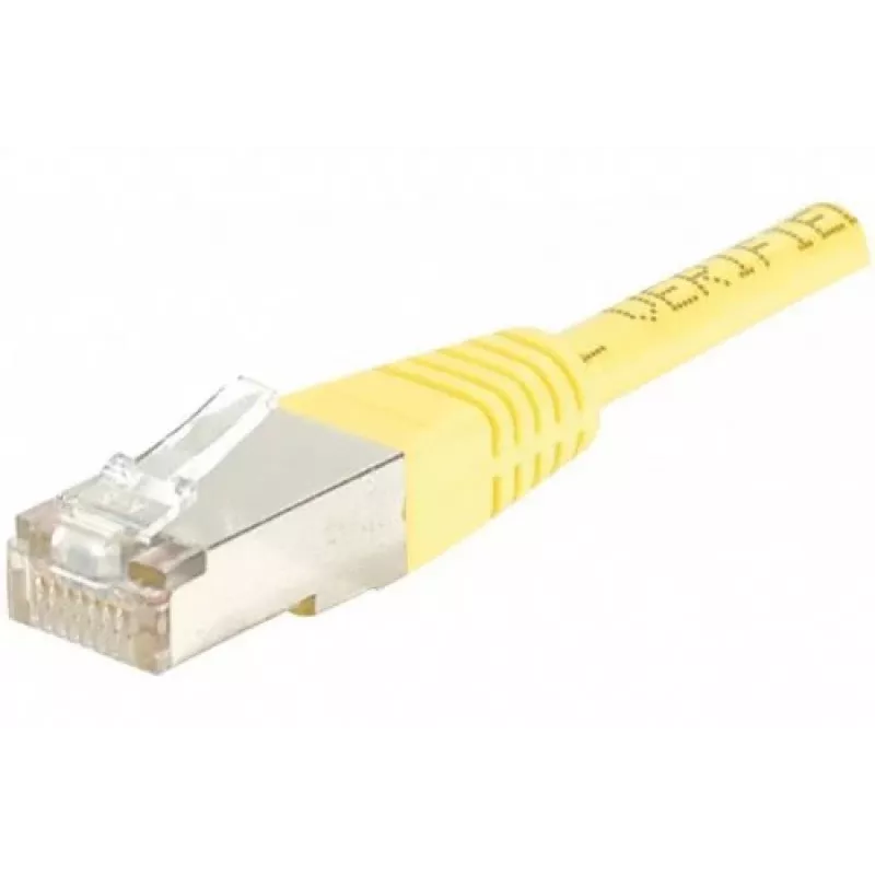 Exertis Connect 842301 Cat.6 F/UTP patchkabel, 3 m, Geel, Slim Bend Protection