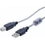 EXERTIS CONNECT USB 2.0-kabel, USB-A stekker naar USB-B stekker, 2,0 m, zwart 532535