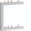 HAGER KCF563L verticale linker fasenrail, 2-rijig, 2-polig, 63 A, 12 modules, pen-type
