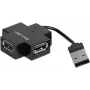 Exertis Connect 021111 USB 2.0-hub - 4-poorts, zwart