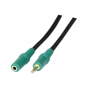 EXERTIS CONNECT 3,5mm stereo-audio-verlengkabel M/F 3,0m zwart 108865