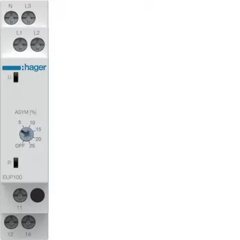 Hager EUP100 impulsrelais 3P+N 1W 16A 230V AC