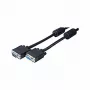 EXERTIS CONNECT SVGA-monitorkabel, 15-polige HD D-Sub stekker naar bus, 2,0 m, zwart 119800