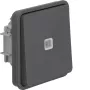 HAGER WNA021 verlichte drukknop met wisselcontact, W.1-serie, polairwit