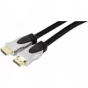 EXERTIS CONNECT high-speed HDMI-kabel met Ethernet, verguld, gevlochten, 1,5 m, zwart 127899